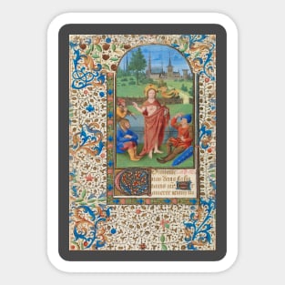 Gorgeous Illuminated Manuscript Sticker